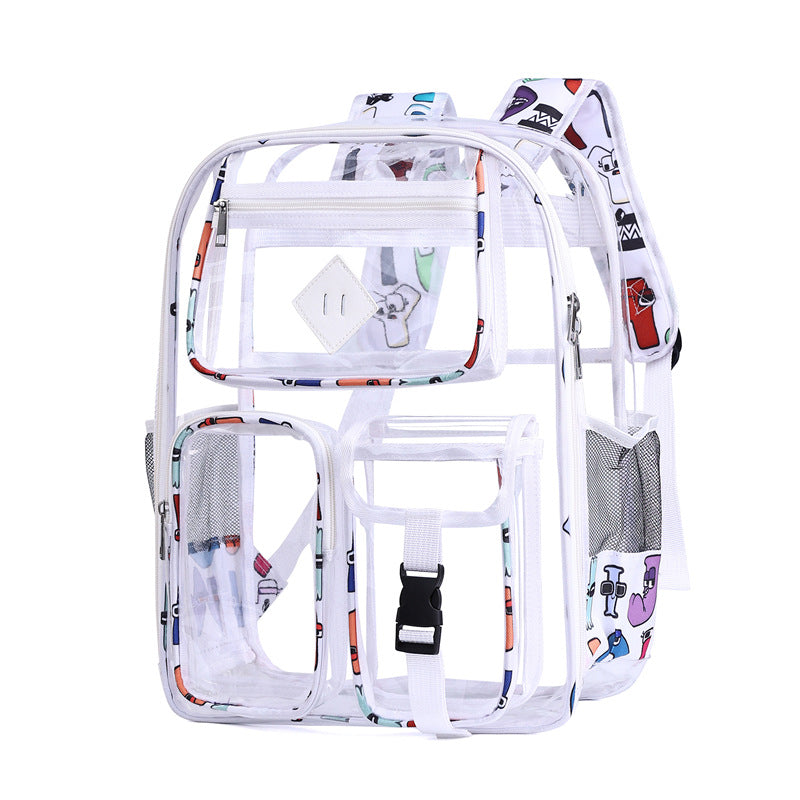 Minimalist Transparents PVC Waterproof Backpack 6S10BBG1477