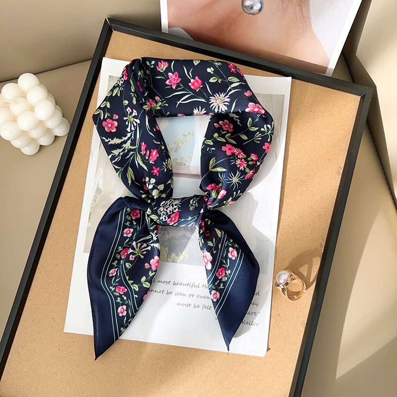 Fresh Floral Print Headscarf Square Scarf MK2BW6W6NSI07
