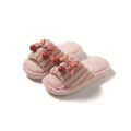 Plush Striped Slippers - DippedShop Wholesale - #9059