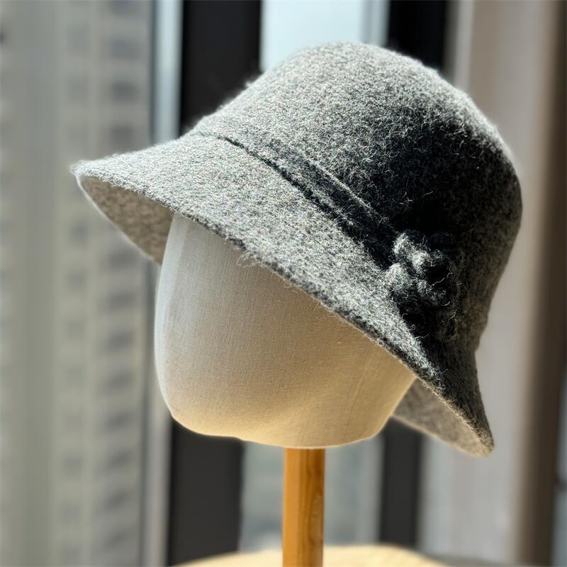 Flower Knit Bucket Hat - DippedShop Wholesale - #2675
