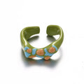 Polka Dot Enamel Ring - DippedShop Wholesale - #1363
