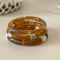 Vintage Bead Bamboo Tube Elast - DippedShop Wholesale - #3795