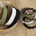 Simple Polka Dot Color Block Toothed Headband 6W6HBD381