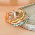 Casual Gold Bead Braided Rope Adjustable Bracelet 6W6JBR376