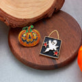 Halloween Rhinestone Skeleton Ghost Tassel Earrings 6W6JER550