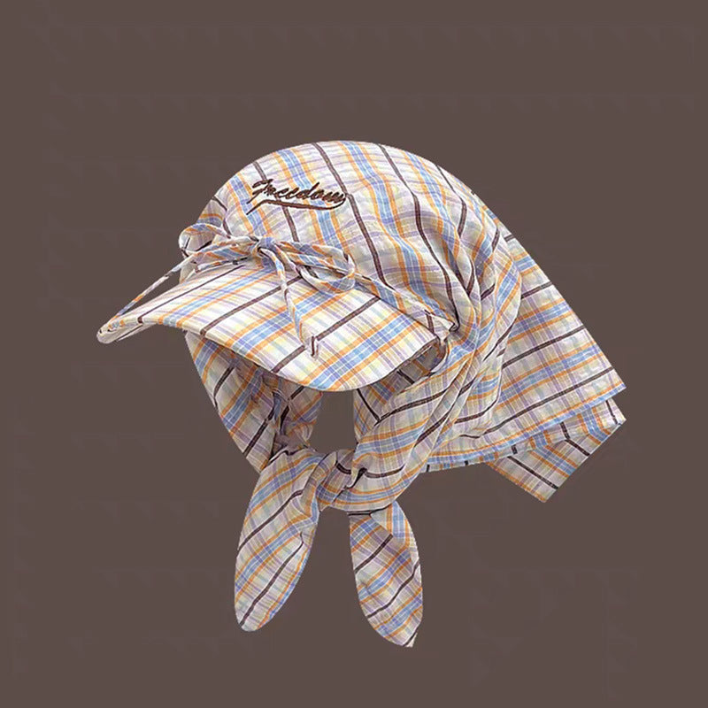 Classic Plaid Bow Tie Bandana Baseball Cap MK2BW6W6HAT101