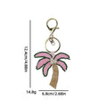 Creative Handmade Beaded Coconut Tree Pendant Keychain 6W10BBC817