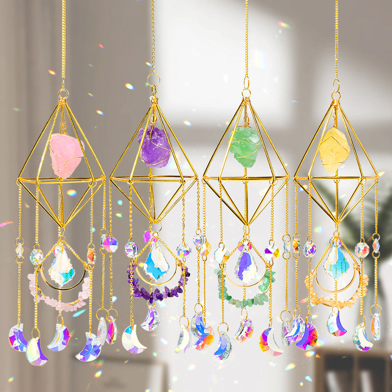 Crystal Geometric Suncatcher - DippedShop Wholesale - #4963