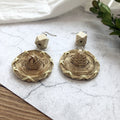 Rattan Beach Dangle Earrings - DippedShop Wholesale - #7075