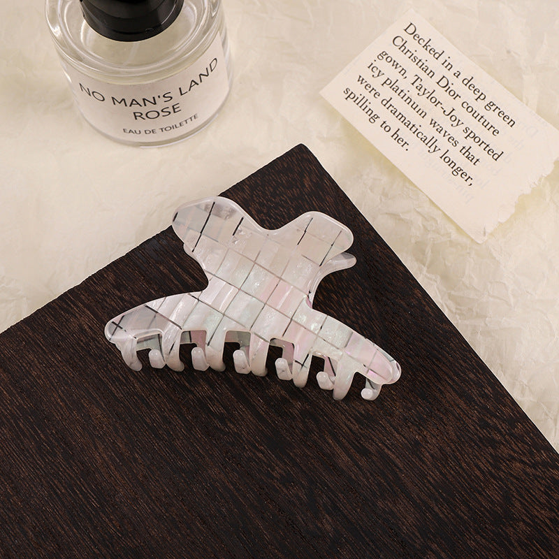 Elegant Iridescent Acetate Small Hair Claw DP25E884