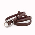 Vintage Oval Buckle Jeans Belt Leather Belt 6W6JBT155