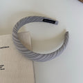 Fashion Striped Color Block Fabric Wide Headband 6W6HBD301