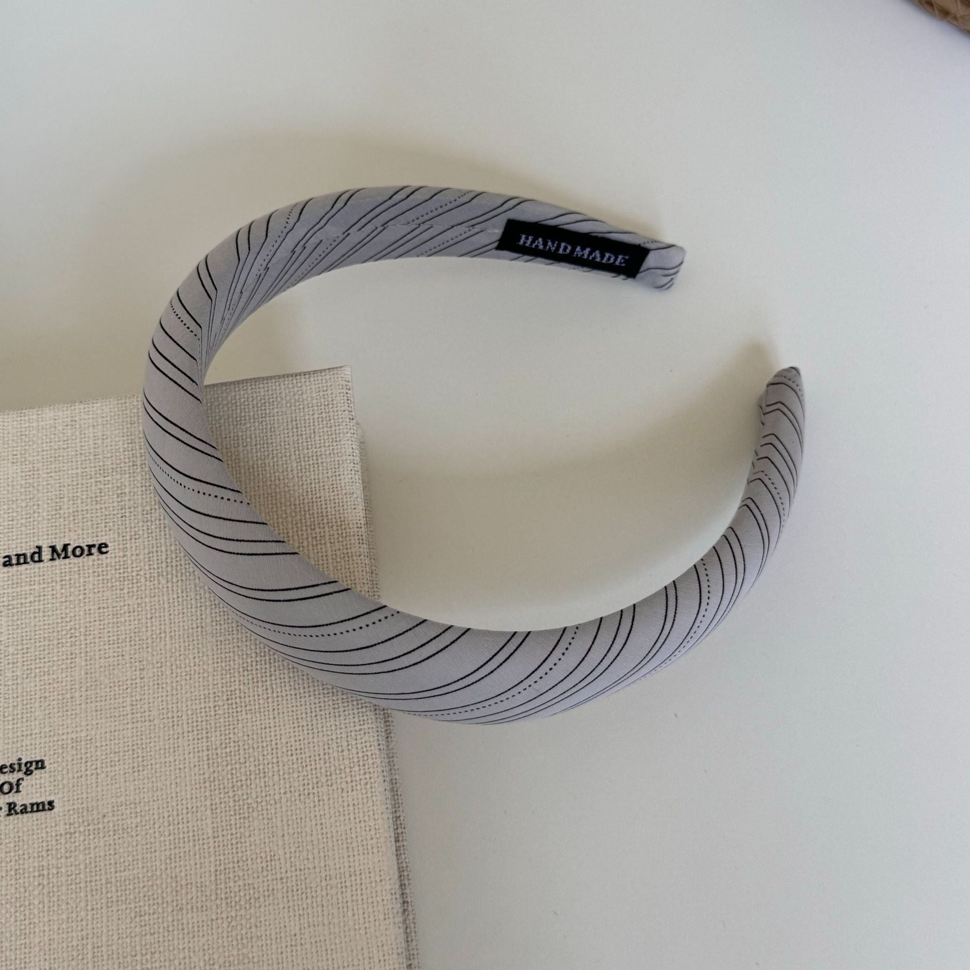 Fashion Striped Color Block Fabric Wide Headband 6W6HBD301