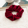 Simple Christmas Plaid Velvet Hair Scrunchie 6W6HSR438