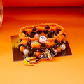 Playful Halloween Pumpkin Spider Beaded Bracelet 6W6JBR450