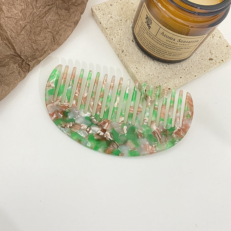 Vintage Leopard Half-Moon Acetate Hair Combs MK2PPM6CT5CB38