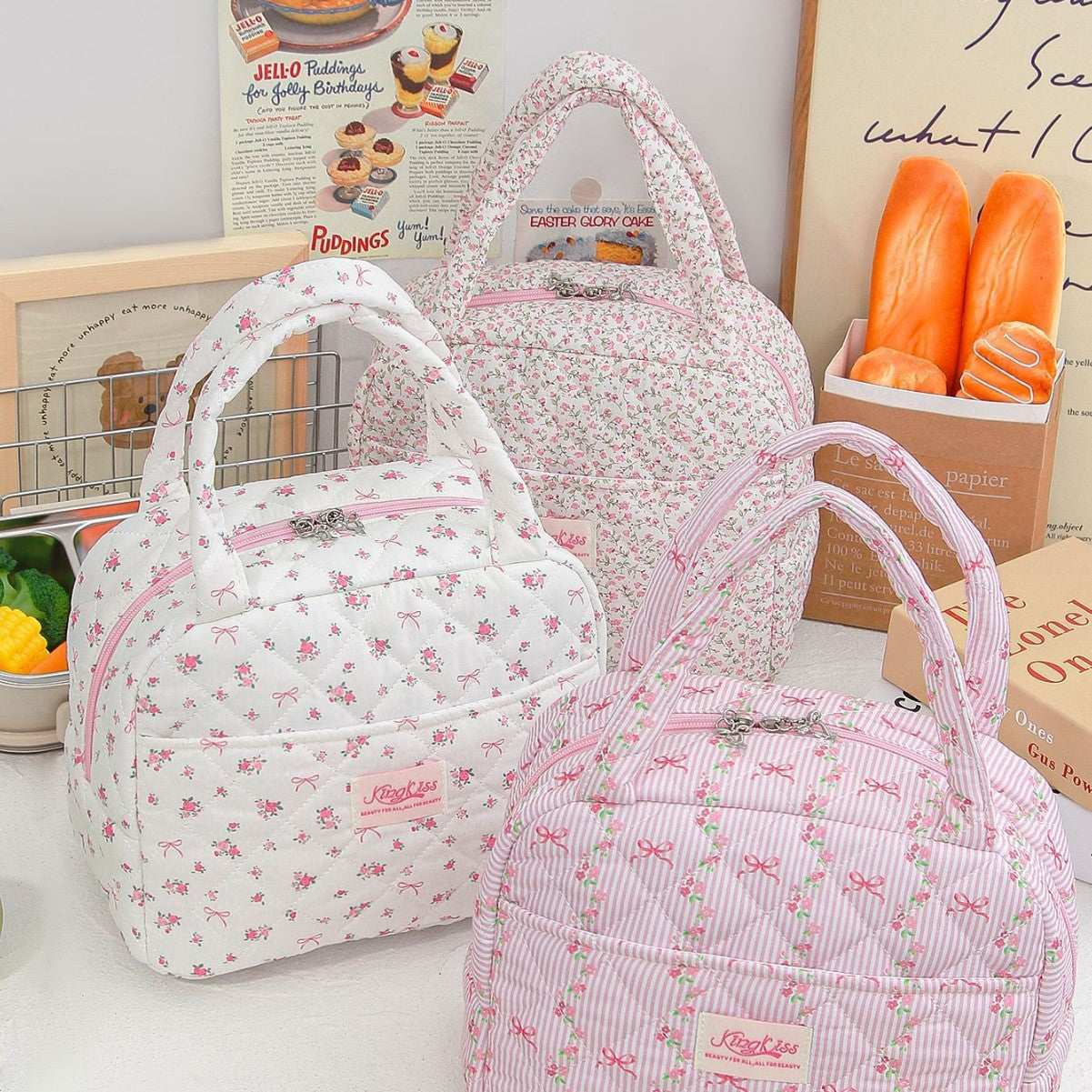 Strawberry Quilted Cosmetic Bag - DippedShop Wholesale - #9091