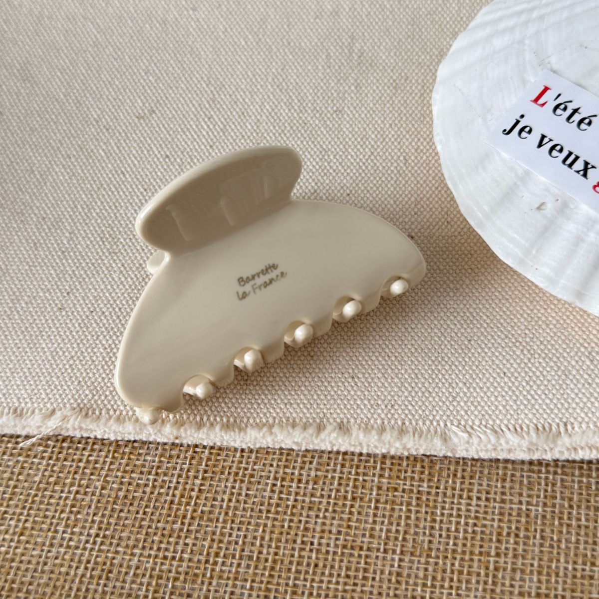 Cute Mini Marbel Textured Non-Slip Hair Claw 6W6HCP1294
