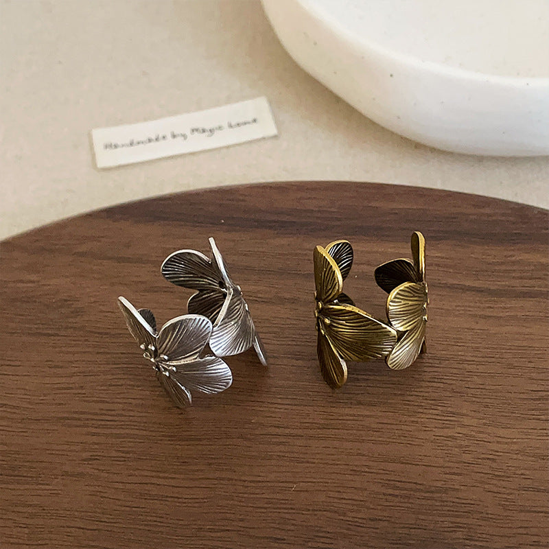 Vintage Floral Band Ring - DippedShop Wholesale - #8899
