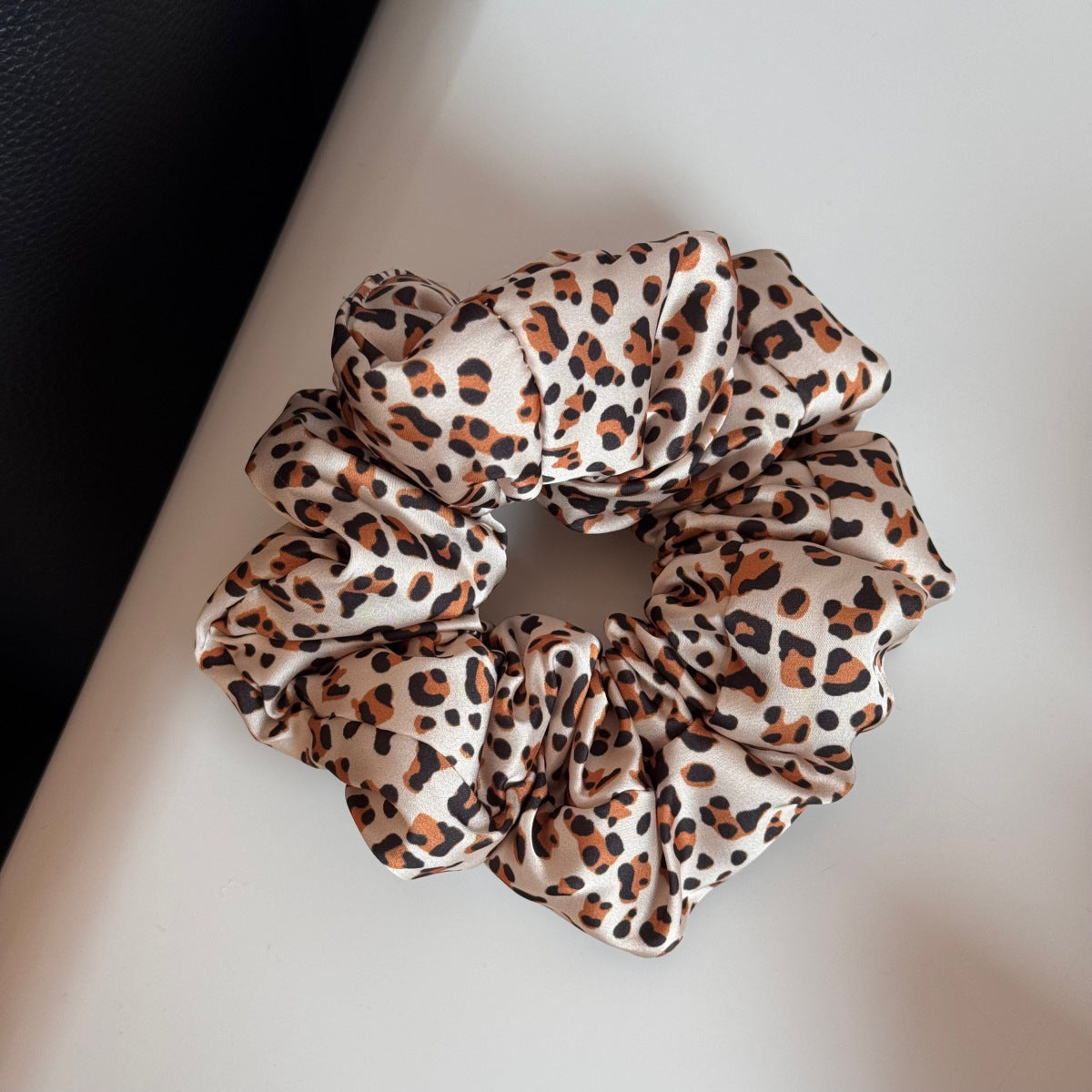 Vintage Leopard Print Elastic Hair Scrunchies 6W6HSR324
