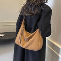 Fashion Large Capacity Suede Shoulder Bag 6W10BBG1400