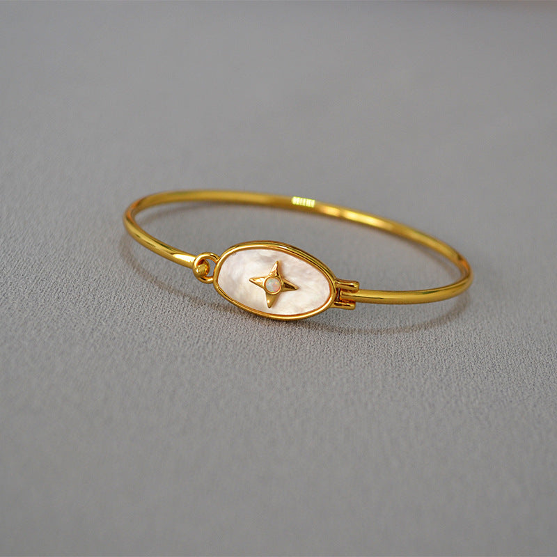 Elegant Colorful Opal Gold Plated Bracelet DP25D700