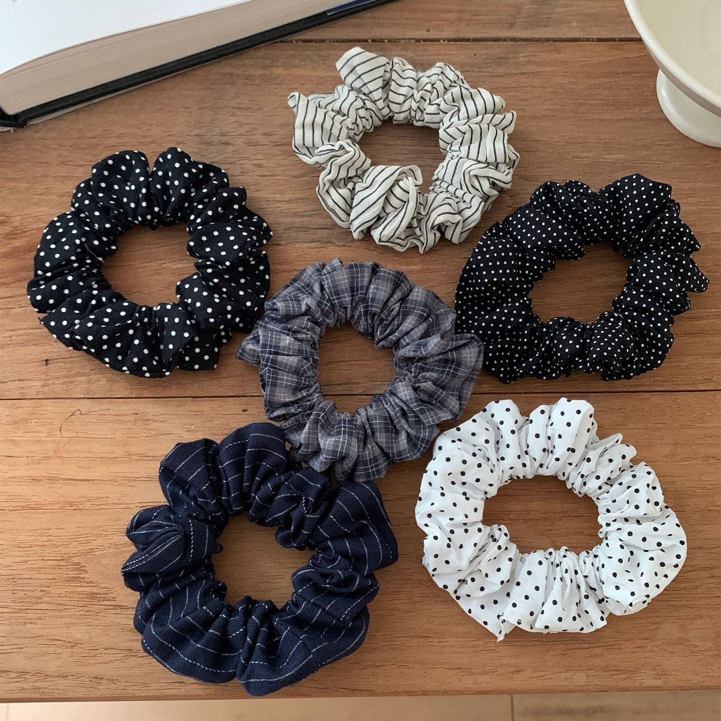 Polka Dot Hair Scrunchie - DippedShop Wholesale - #3155