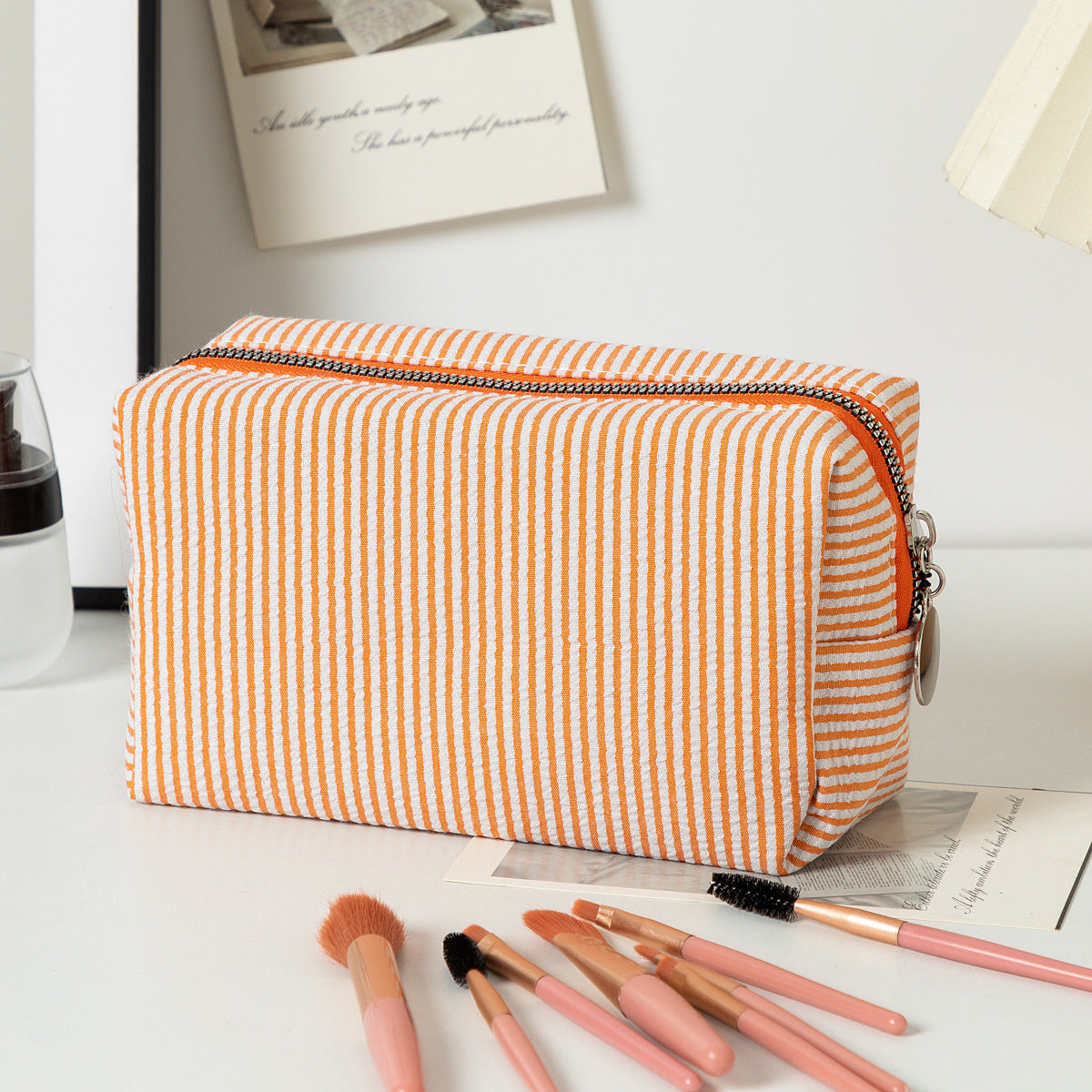 Color Block Cosmetic Bag - DippedShop Wholesale - #4755