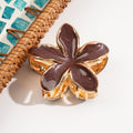Cute Enamel Glaze Flower Metal Hair Claw MK2MBEP6W6HCP360