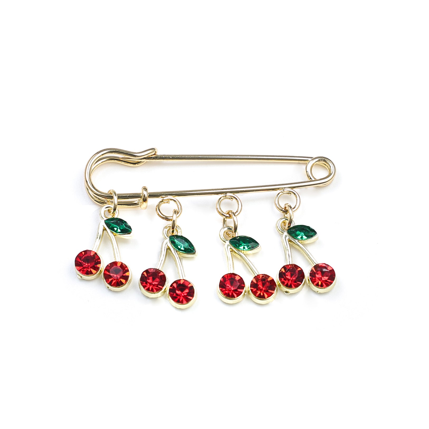 Crystal Cherry Bag Charm - DippedShop Wholesale - #4659