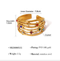 Trendy Colorful Rhinestone Mul - DippedShop Wholesale - #9459