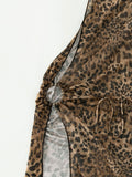 Leopard Halter Bikini Set - DippedShop Wholesale - #8227