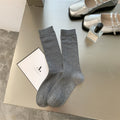 Ribbed Crew Socks - DippedShop Wholesale - #0915