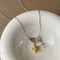 Fashion Cubic Zirconia Teardrop Pendant Necklace 6W6JNC433