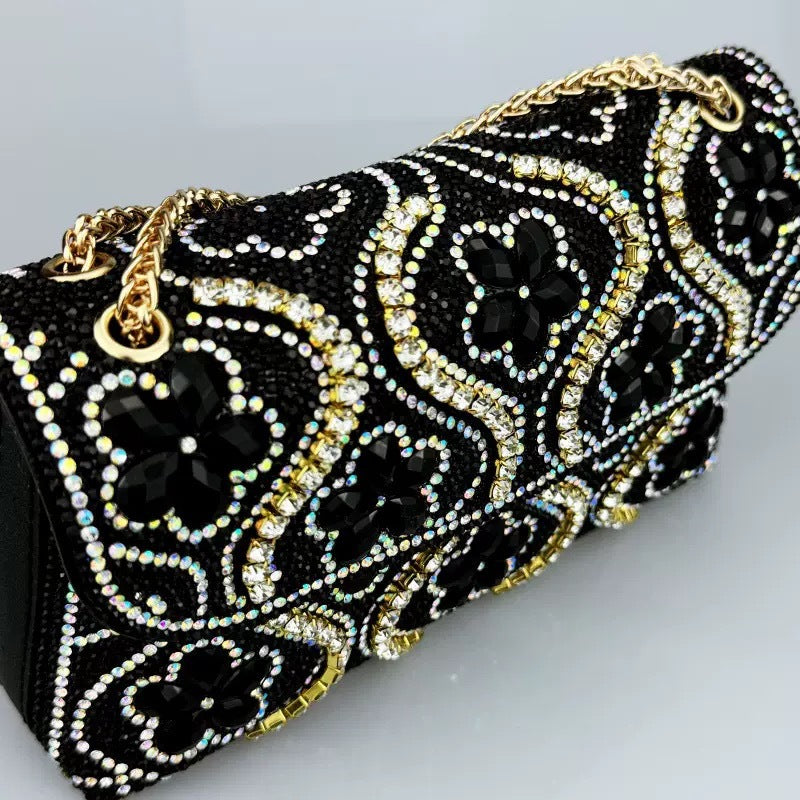 Elegant Rhinestones Flap Over Evening Bags 6W10BBG1943