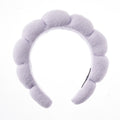 Solid Color Cloud Padded Sponge Spa Hairband 6W6HBD269