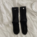 Heart Embroidered Cotton Socks - DippedShop Wholesale - #5843