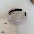 Fashion Striped Color Block Fabric Wide Headband 6W6HBD301