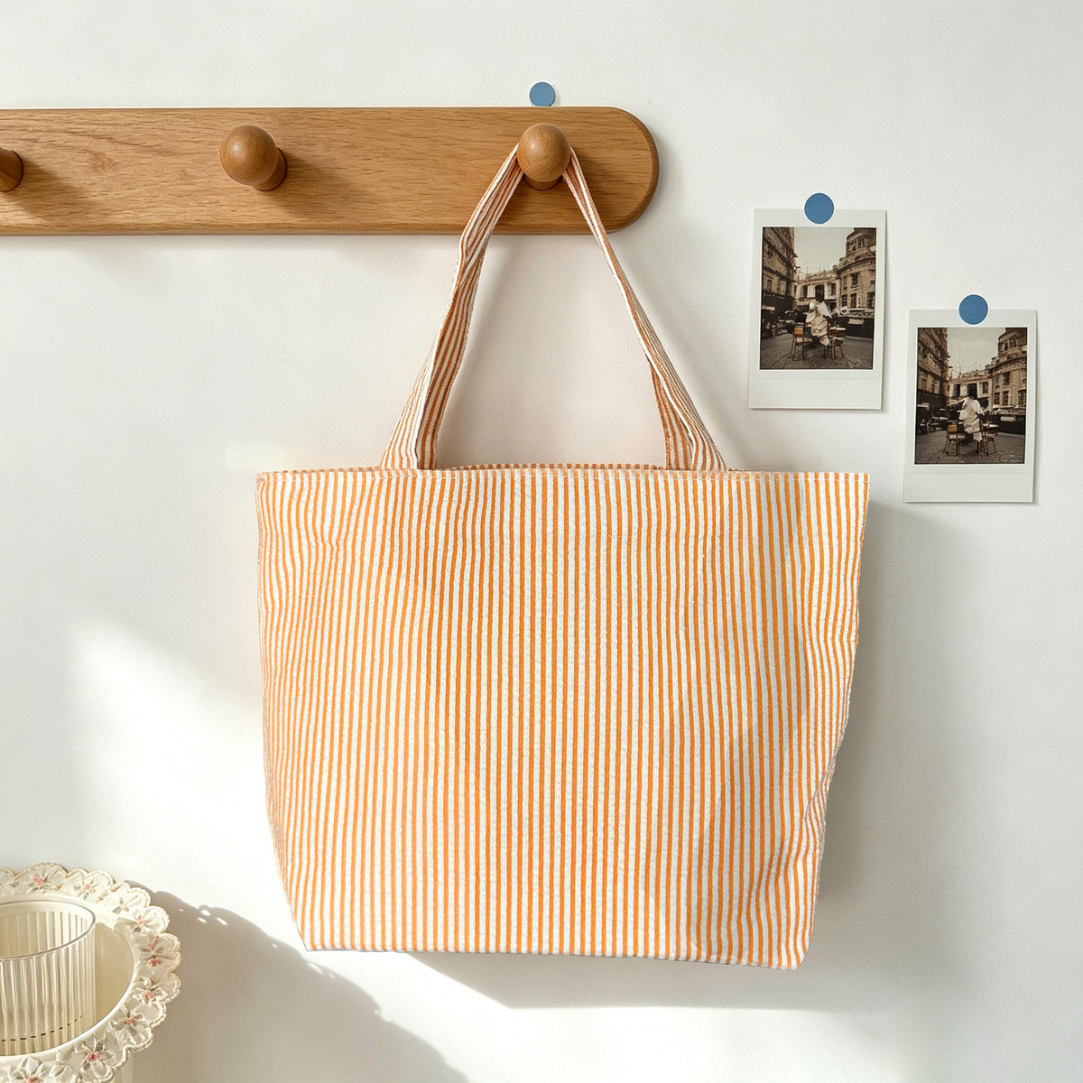 Minimalist Striped Print Large Capacity - DippedShop Wholesale - #1251