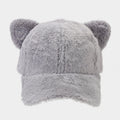 Cute Plush Cat Ears Warm Baseball Cap 6W6HAT536