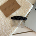 Knit Plaid Reverse Insert Hair Comb Clip MK2MBEP6W6HPN12