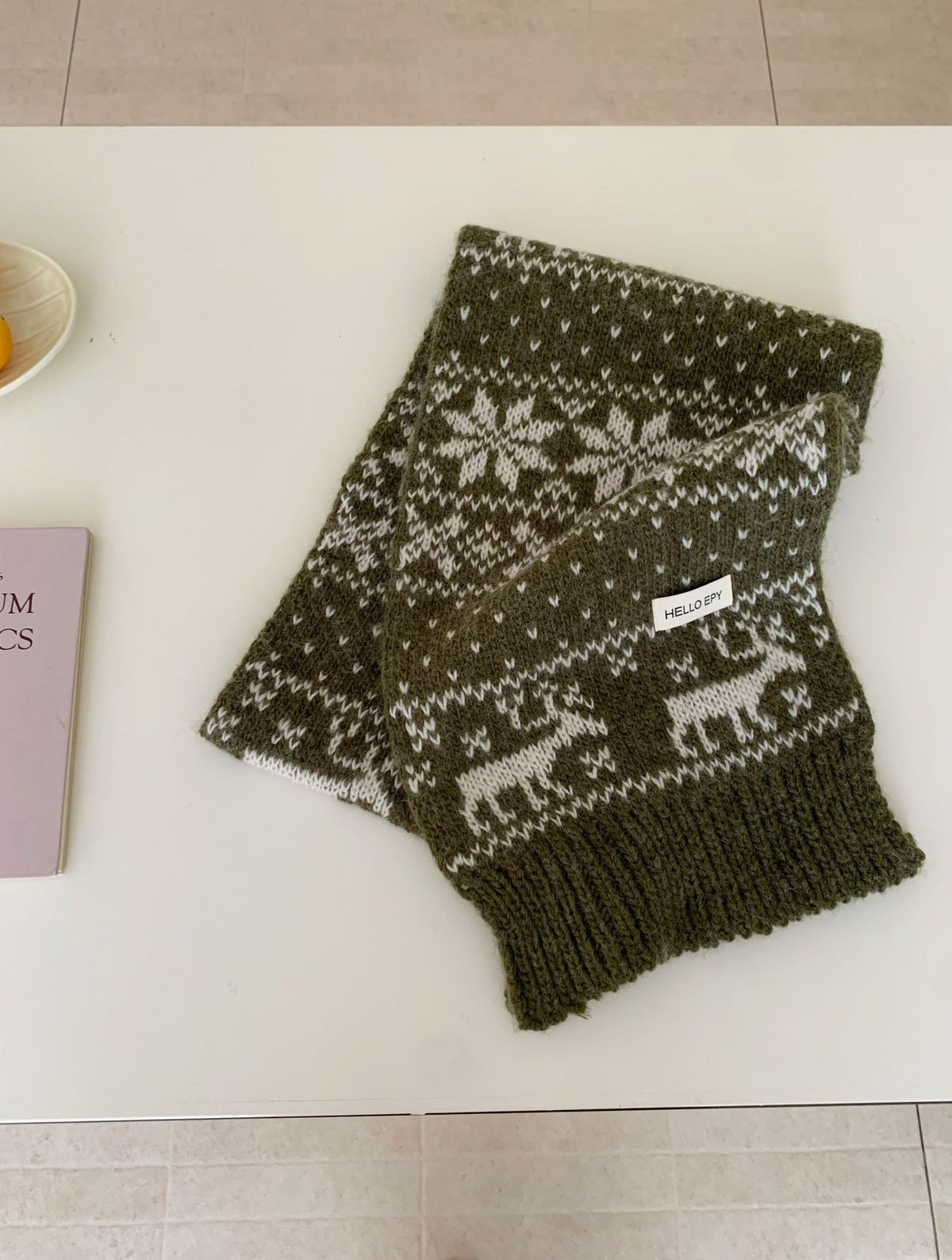 Jacquard Wool Blend Scarf - DippedShop Wholesale - #1763