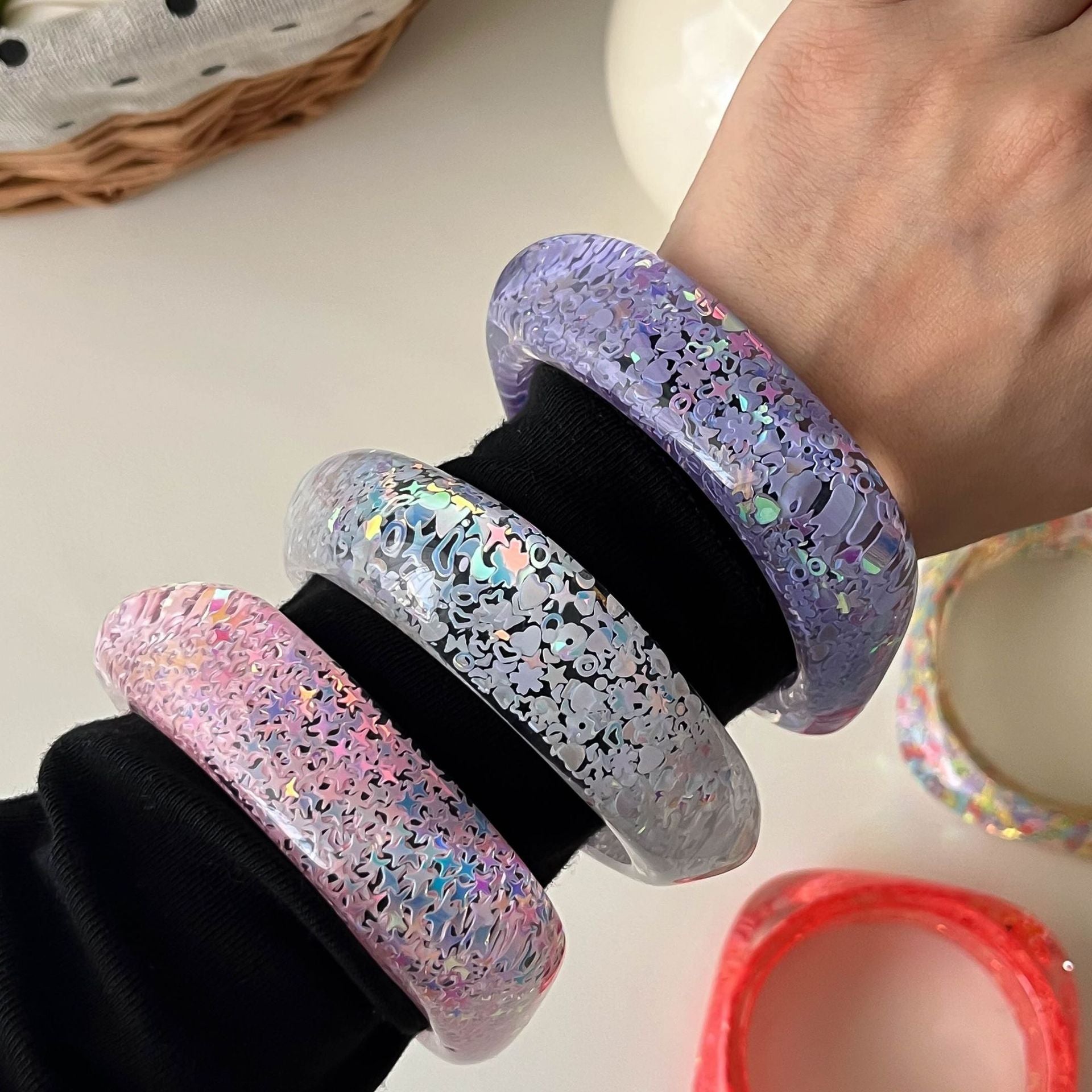 Sparkly Colorful Sequin Resin - DippedShop Wholesale - #8787