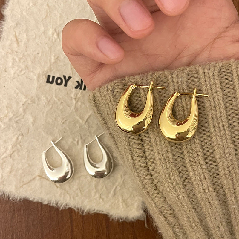 Teardrop Huggie Hoop Earrings - DippedShop Wholesale - #4323