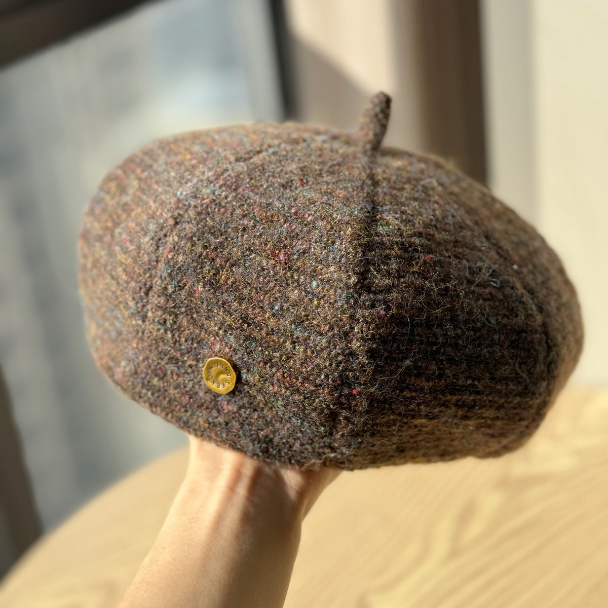 Flecked Tweed Beret Hat - DippedShop Wholesale - #7475