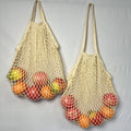 Solid Color Hollow Out Shopping Mesh Storage Bag 8BW6BOB93T