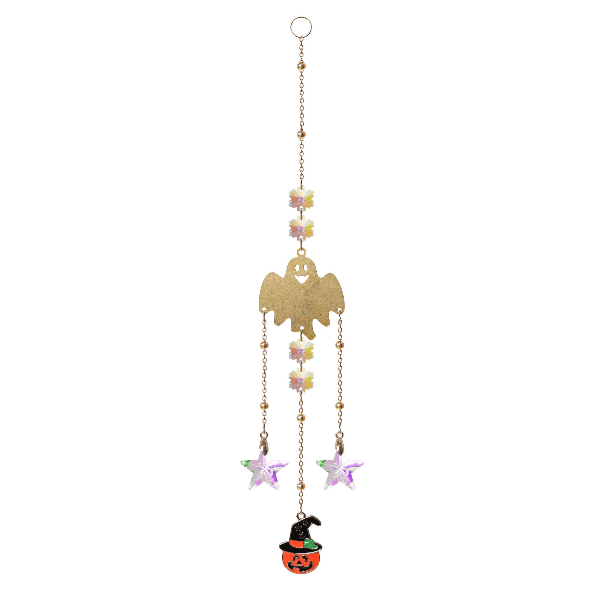 Classic Pumpkin Shape Heart Crystal Hanging Suncatchers MK2CZAS6H7HLS53