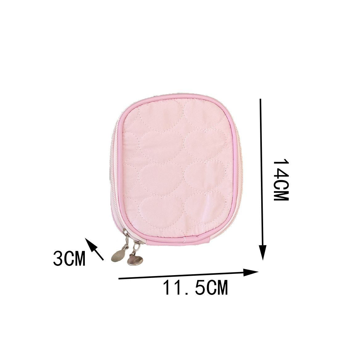 Cute Quilted Shell Jewelry Organized Bag MK2BW6S10BOB117