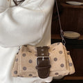 Stylish Polka Dot Canvas Shoulder Bag 6W10BBG1853