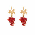 Boho Tassel Stone Earrings - DippedShop Wholesale - #4467